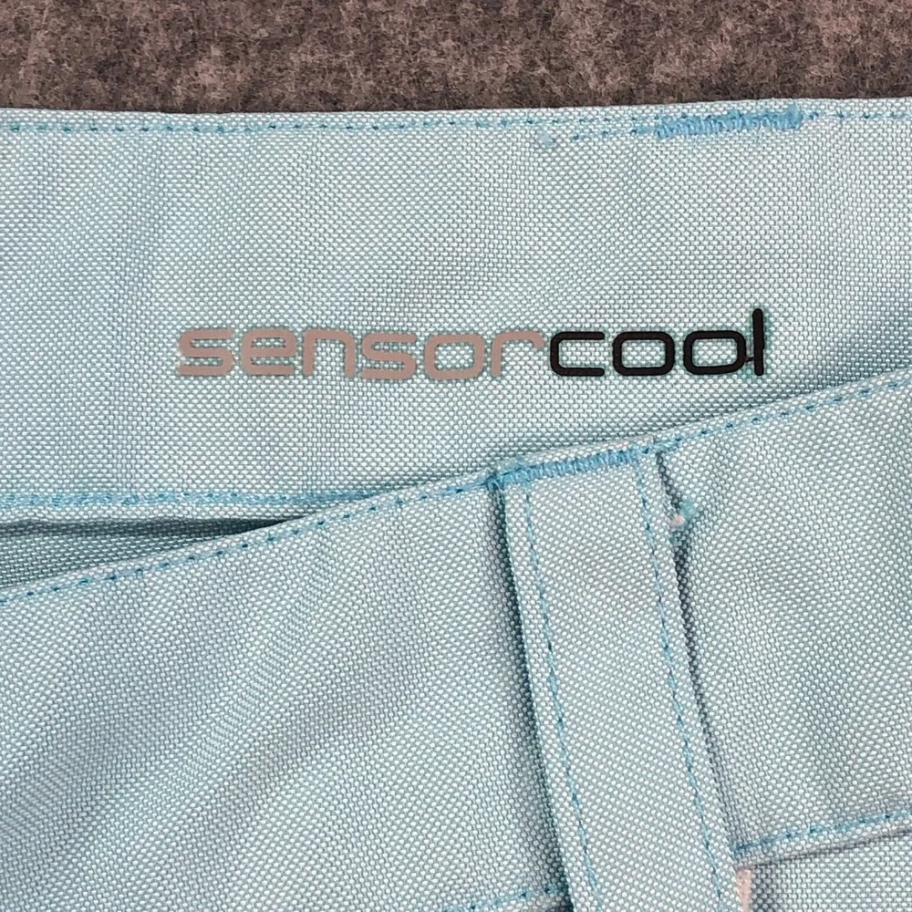 PING Mens Golf Shorts 36 Light Blue SensorCool Performance Breathable Active
